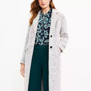NWT Loft Boucle Two Button Coat